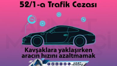 52/1-a Trafik Cezası Nedir? Kavşağa Hızlı Girme Cezası 2025 Trafik cezası sorgulama 52/1-a trafik cezası kavşaklara yaklaşırken hızını azaltmamak olarak bilinmektedir. 132 lira ceza yazılmaktadır. 52/1a itiraz dilekçesi ve 52 1a nedir sizler için açıkladım