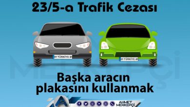 23/5-a Trafik Cezası Nedir? Başka Arabanın Plakasını Takma Cezası 2025 26/1 23/5-a trafik cezası başka aracın plakasını kullanmak olarak bilinmektedir. 6129 lira ceza yazılmaktadır. 23/5a itiraz dilekçesi ve 23 5a nedir sizler için açıkladım