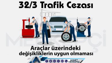 32/3 Trafik Cezası Nedir? Abartı Egzoz Cezası 2025 32/3 32/3 trafik cezası ve 32'ye 3 itiraz dilekçesi hazırlayabilmeniz için yapmanız gereken bilgileri içermektedir.