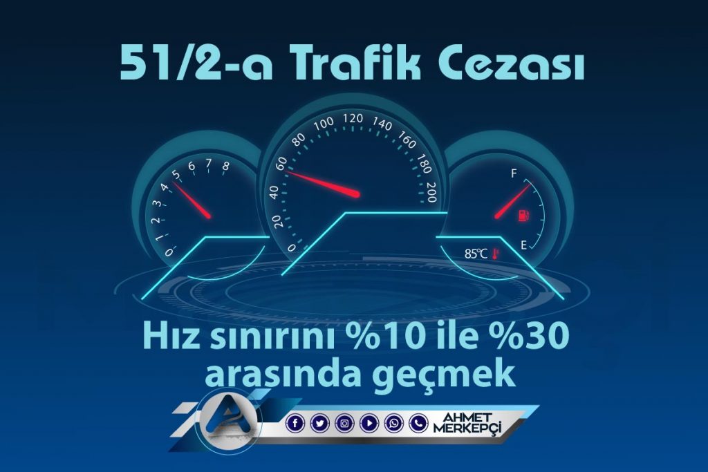 51/2-a trafik cezası hız sınırını %10 ile %30 arasında geçmek olarak bilinmektedir. 1.506,00 lira ceza yazılmaktadır. 51/2a itiraz dilekçesi ve 51 2a nedir sizler için açıkladım
