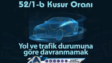52/1b Kusur Oranı Nedir? İtiraz Dilekçesi (Kesin Sonuç) 2025 53/1c trafik kazası 51/2-b kusur maddesi tali kusur olarak sayılmaktadır. Genel olarak 51/2b %25 (yirmi beş) olarak kabul edilir. 51/2b ikinci derecede sorumlu anlamına gelir.