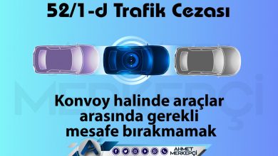 52/1-d Trafik Cezası Nedir? Konvoy Cezası 2025 trafik 52/1-d trafik cezası konvoy halinde araçlar arasında gerekli mesafe bırakmamak olarak bilinmektedir. 132 lira ceza yazılmaktadır. 52/1d itiraz dilekçesi ve 52 1d nedir sizler için açıkladım